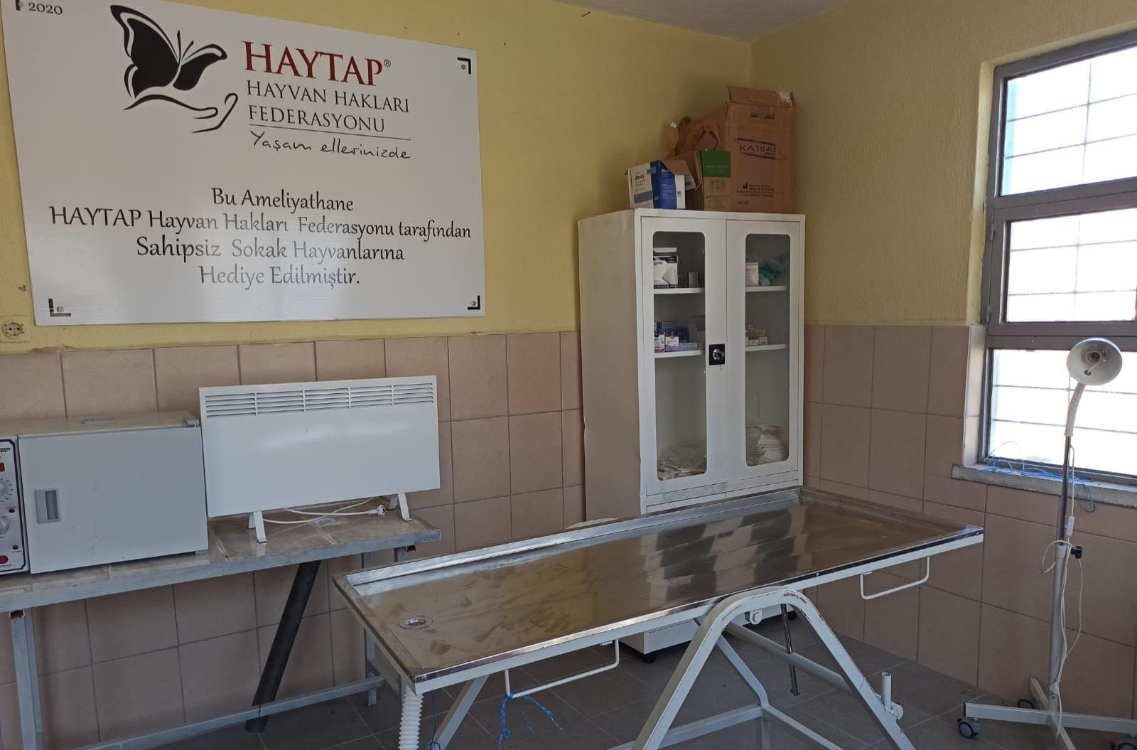 Haytap Konya/Ilgın Belediyesi Hayvan Rehabilitasyon Merkezi’ne Ameliyathane Kurdu-2020